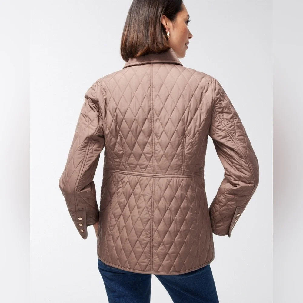 Chico’s Quilted Mid-Length Jacket - Picture 2 of 10